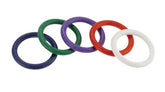 Rainbow Rubber Cock Ring Set 1.25 Inch Comfortable Fit COCK RING Set